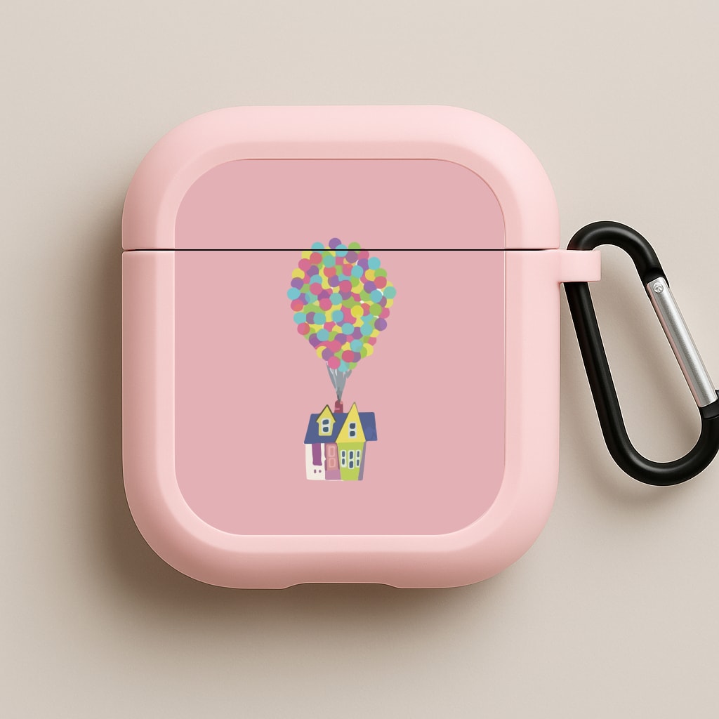 House Up Pink AirPods Case
