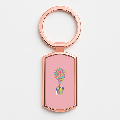 House Up Rose Gold Keyring