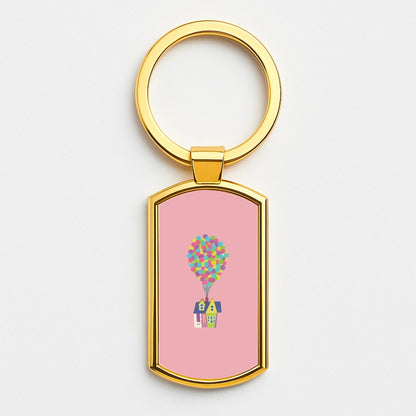House Up Gold Keyring