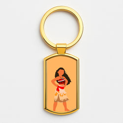 Pacific Voyager Gold Keyring