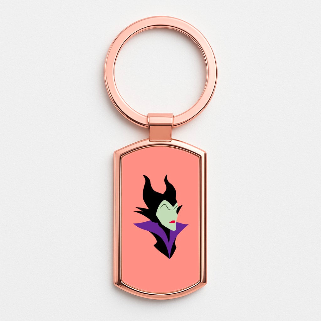 Maleficent Rose Gold Keyring