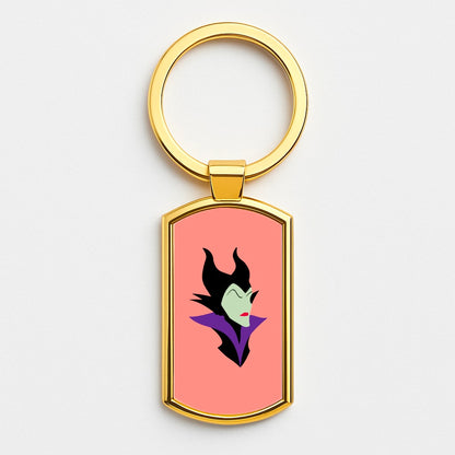 Maleficent Gold Keyring