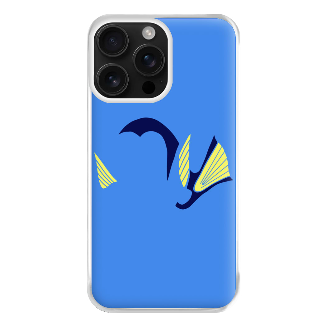 Faceless Blue Fish Phone Case