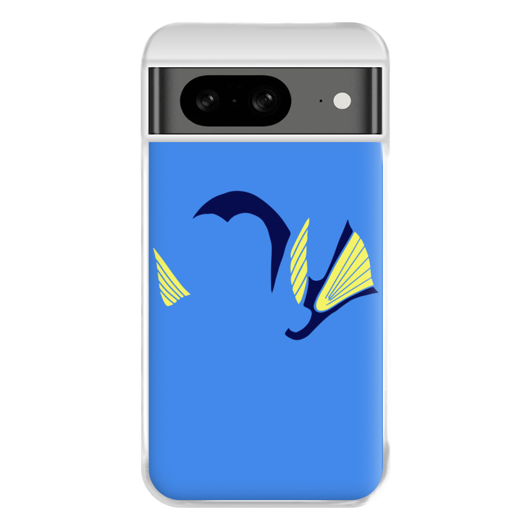 Faceless Blue Fish Phone Case for Google Pixel 8