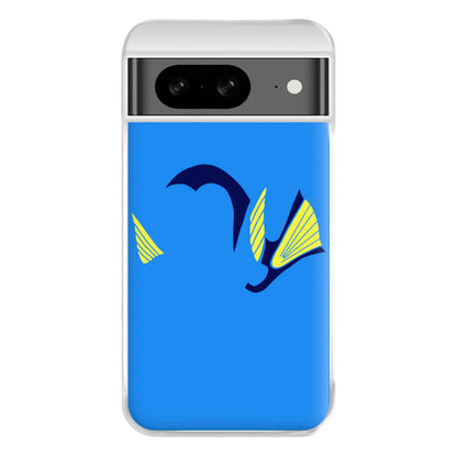 Faceless Blue Fish Phone Case for Google Pixel 8