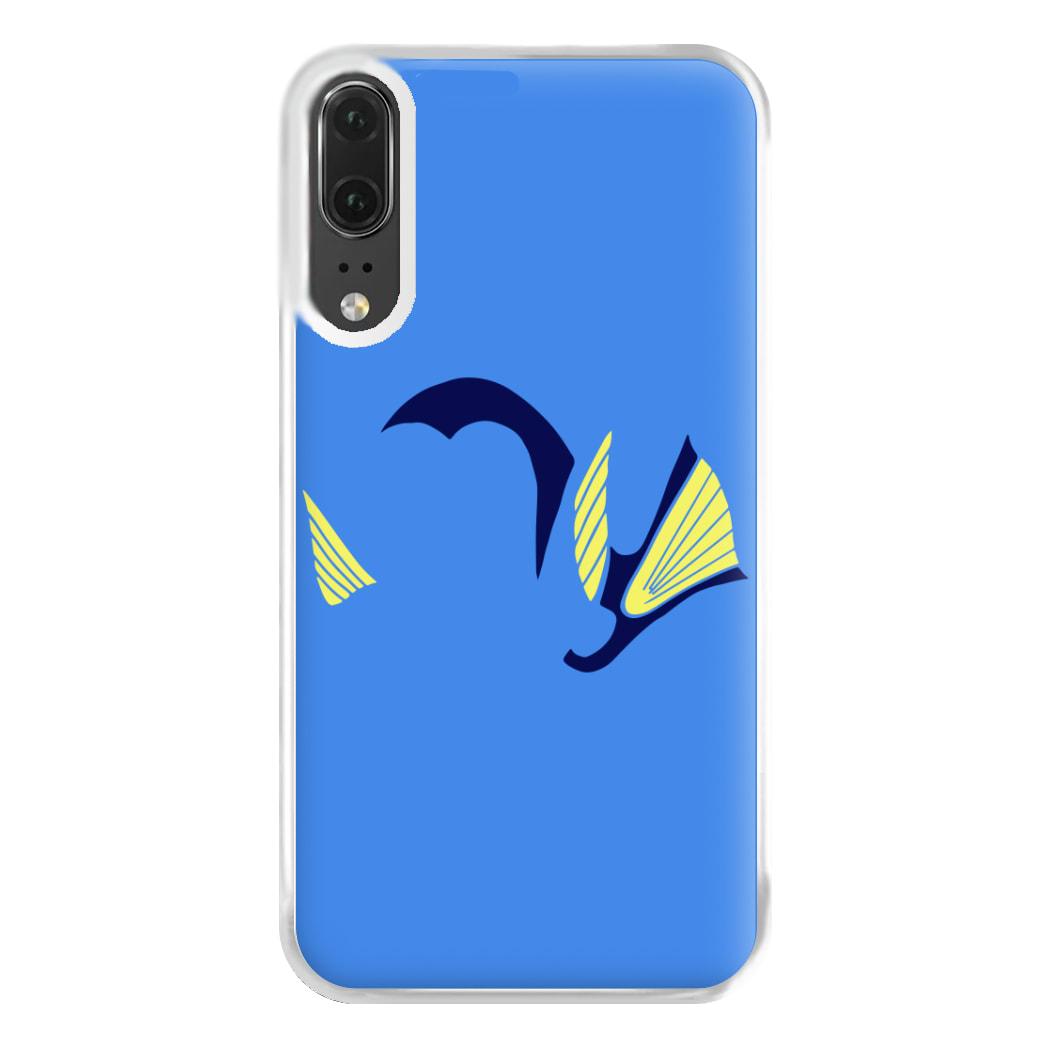 Faceless Blue Fish Phone Case for Huawei P20