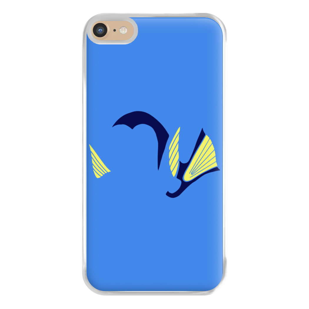 Faceless Blue Fish Phone Case for iPhone 6 Plus / 7 Plus / 8 Plus