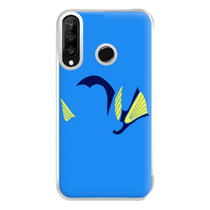 Faceless Blue Fish Phone Case for Huawei P30 Lite