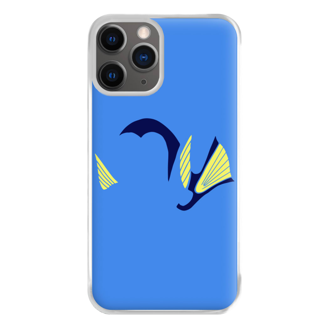 Faceless Blue Fish Phone Case for iPhone 12 Pro Max