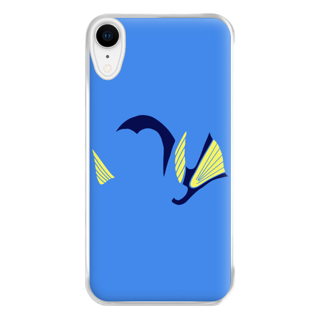 Faceless Blue Fish Phone Case for iPhone XR