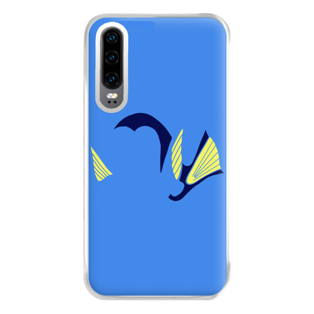 Faceless Blue Fish Phone Case for Huawei P30