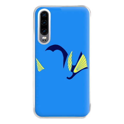 Faceless Blue Fish Phone Case for Huawei P30