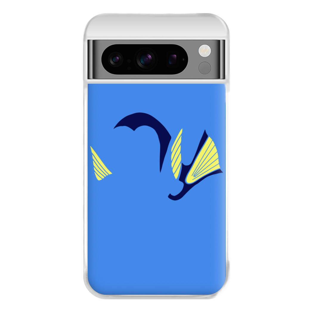 Faceless Blue Fish Phone Case for Google Pixel 8 Pro