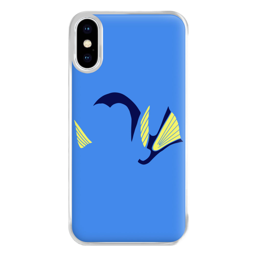 Faceless Blue Fish Phone Case for iPhone XS Max