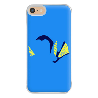 Faceless Blue Fish Phone Case for iPhone 6 / 7 / 8 / SE