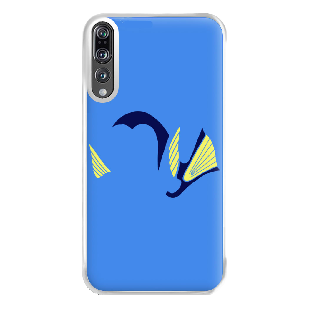 Faceless Blue Fish Phone Case for Huawei P20 Pro