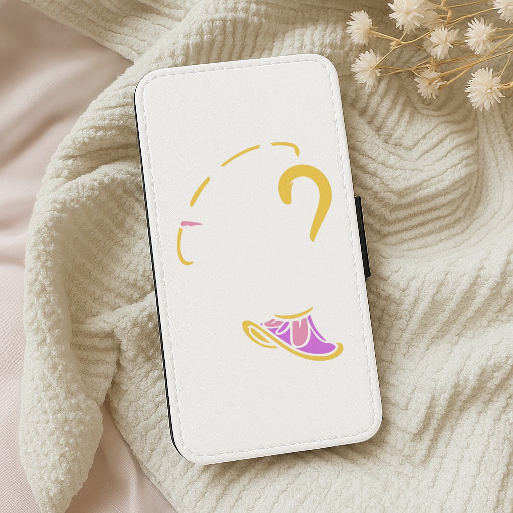 Faceless Chip Teacup - Disney Wallet Phone Case