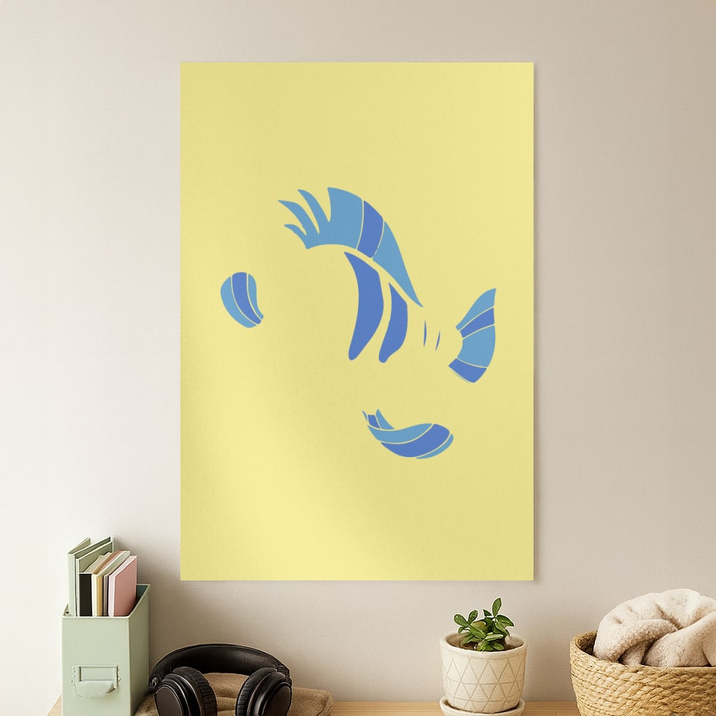 Faceless Flounder Poster