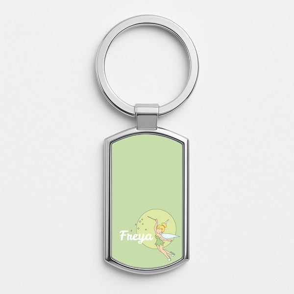 Tinkerbell - Personalised Fairytale Silver Keyring