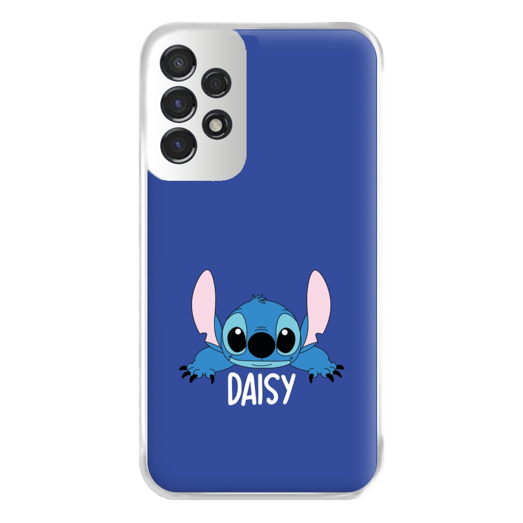 Blue Alien - Personalised Disney Phone Case for Galaxy A53