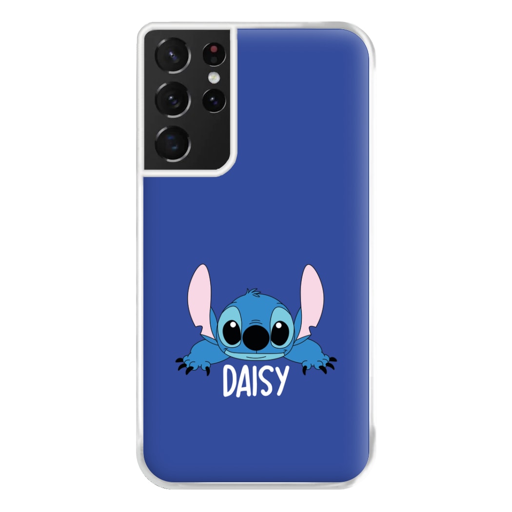 Blue Alien - Personalised Disney Phone Case for Galaxy S21 Ultra