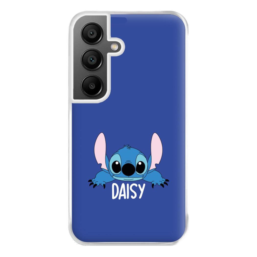 Blue Alien - Personalised Disney Phone Case for Galaxy A55