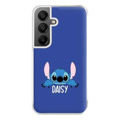 Blue Alien - Personalised Disney Phone Case for Galaxy A55