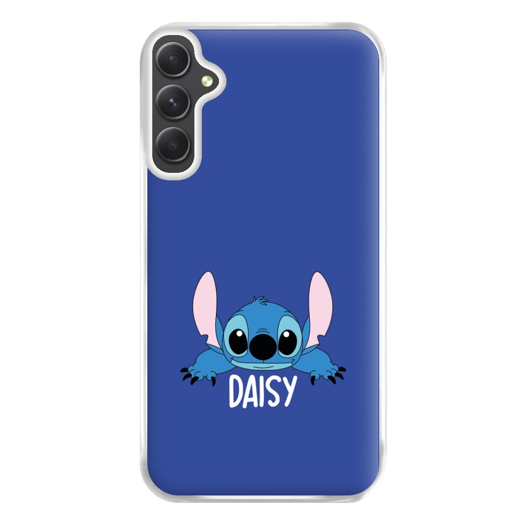 Blue Alien - Personalised Disney Phone Case for Galaxy A54