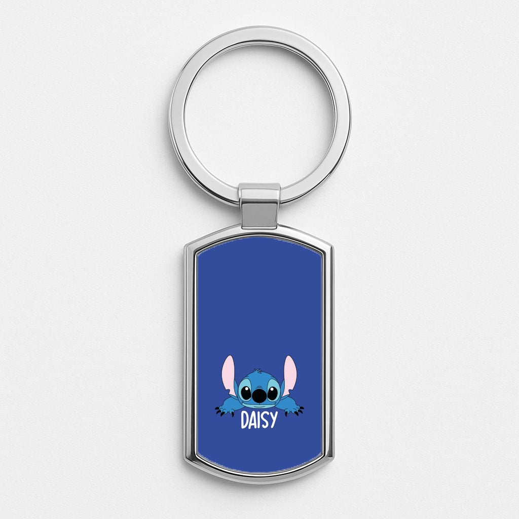 Blue Alien - Personalised Disney Luxury Keyring