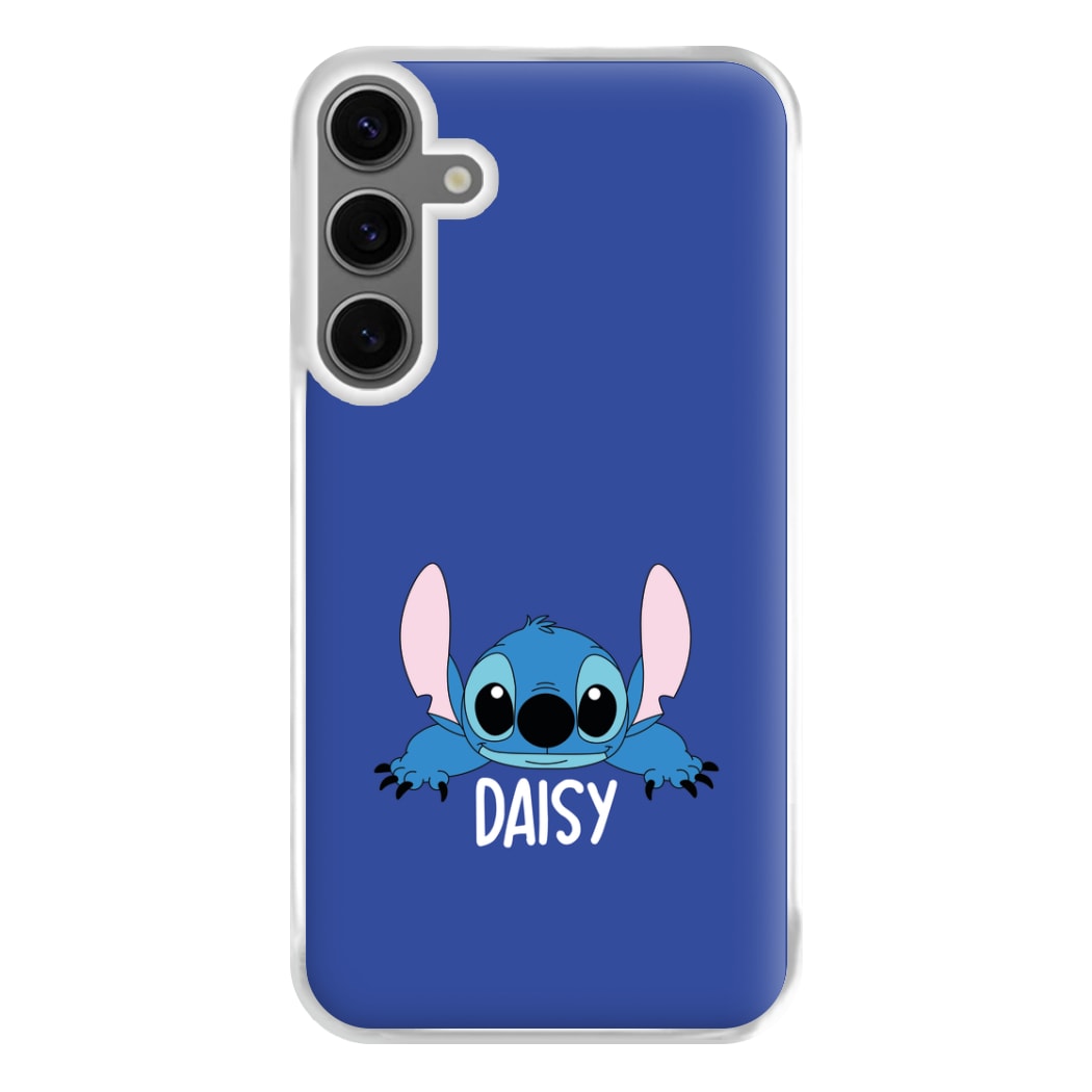 Blue Alien - Personalised Disney Phone Case for Galaxy S24FE