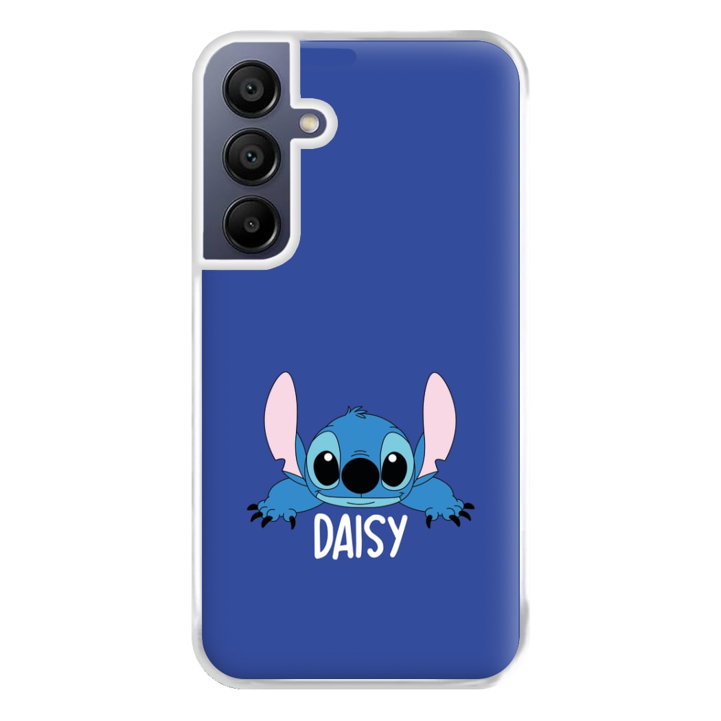 Blue Alien - Personalised Disney Phone Case for Galaxy A16