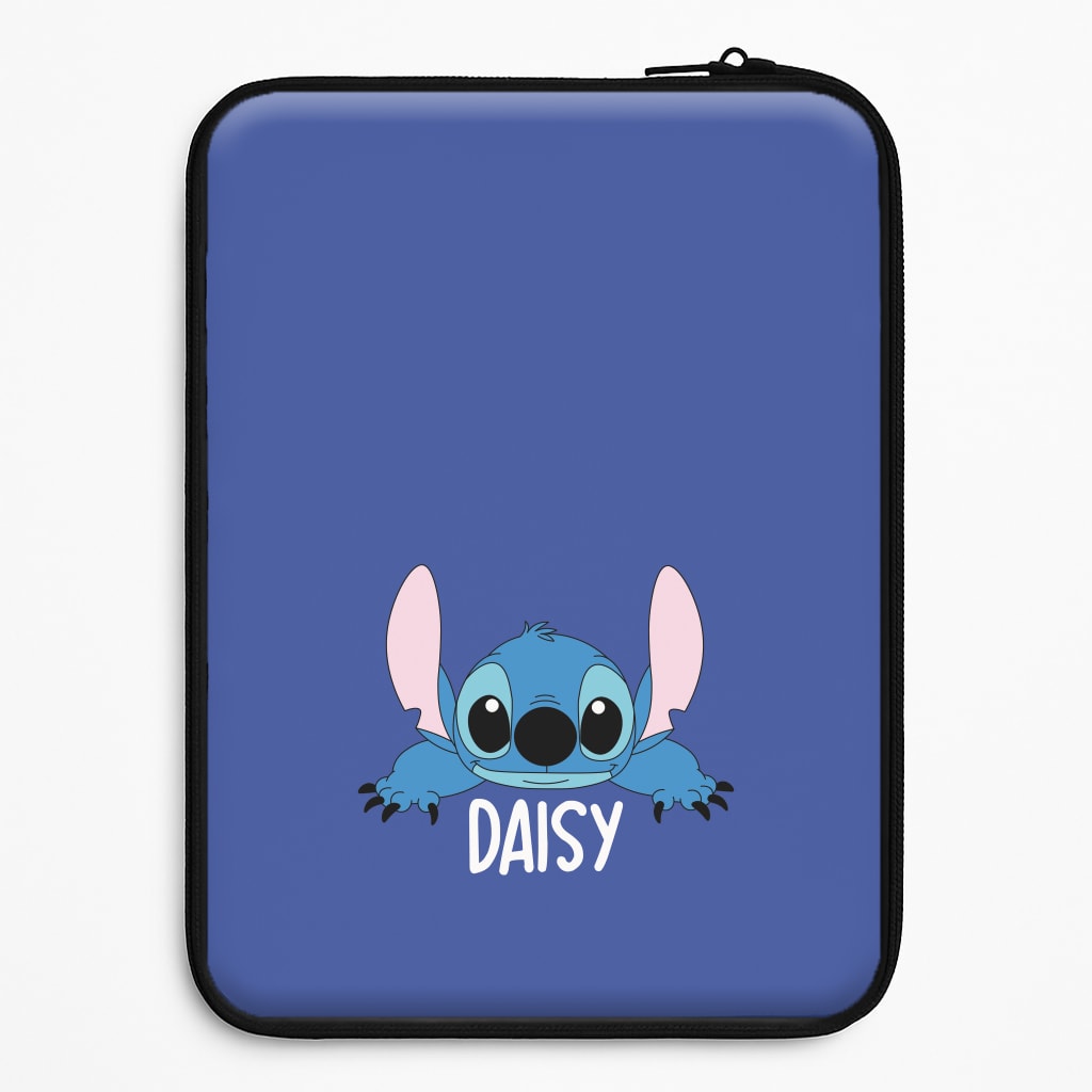 Blue Alien - Personalised Disney Laptop Sleeve