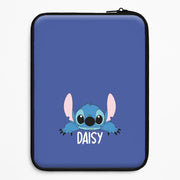 Blue Alien - Personalised Disney Laptop Sleeve 1