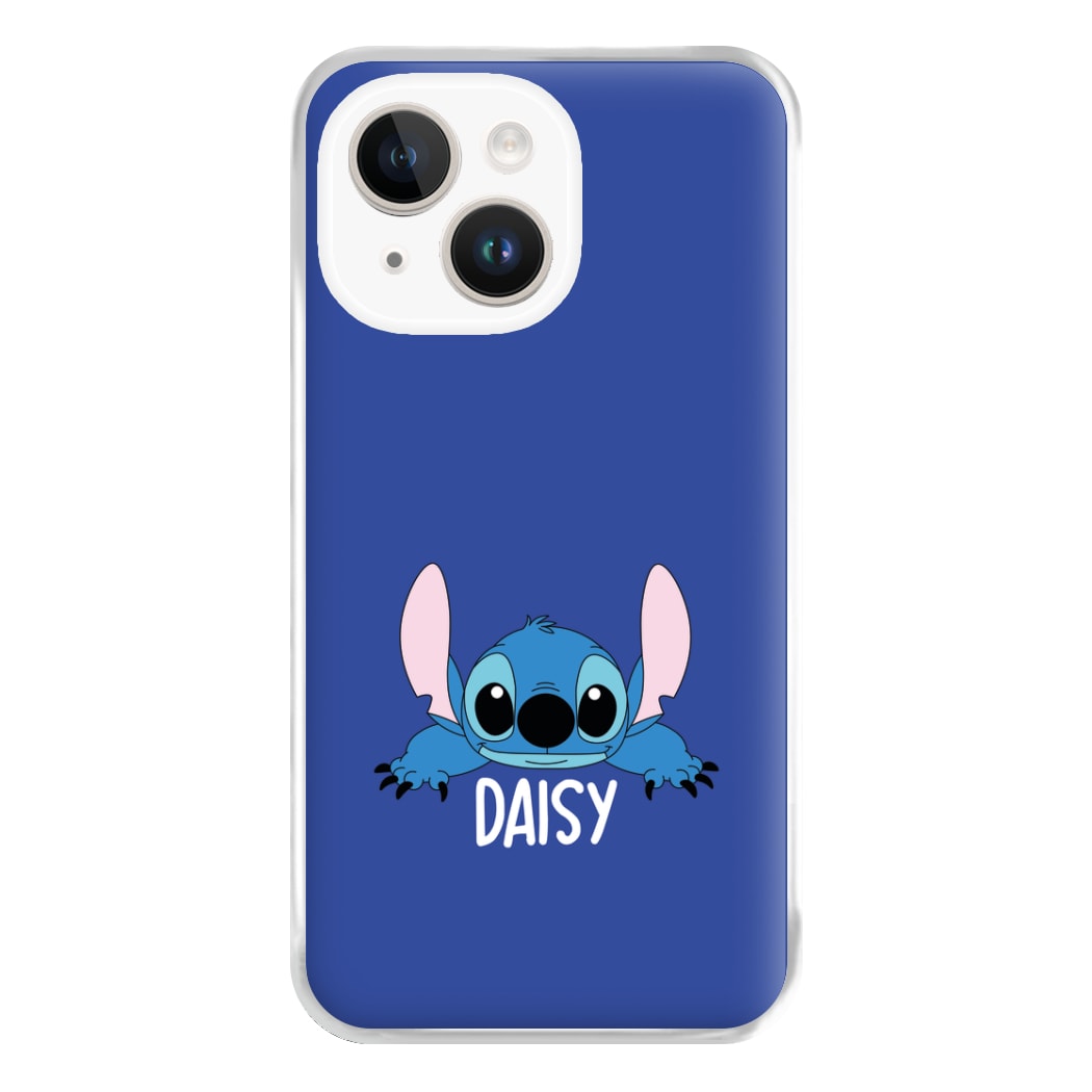 Blue Alien - Personalised Disney Phone Case for iPhone 14 Plus