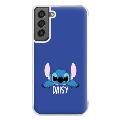 Blue Alien - Personalised Disney Phone Case for Galaxy S21FE