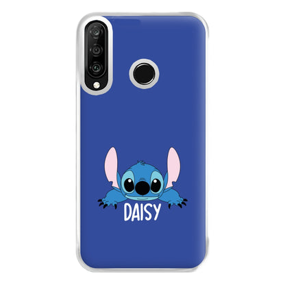 Blue Alien - Personalised Disney Phone Case for Huawei P30 Lite