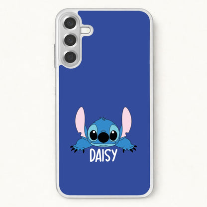 Blue Alien - Personalised Disney Phone Case for Galaxy A37