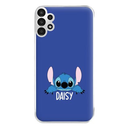 Blue Alien - Personalised Disney Phone Case for Galaxy A13