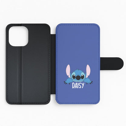 Blue Alien - Personalised Disney Flip Phone Case