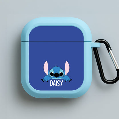 Blue Alien - Personalised Disney Blue AirPods Case