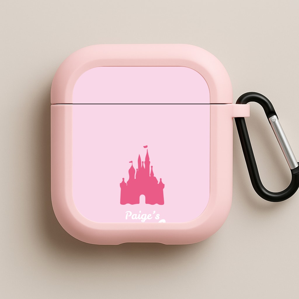 Fairytale Castle - Personalised Fairytale Pink AirPods Case