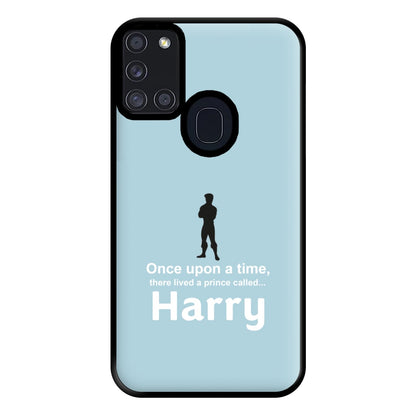 Once Upon A Time There Lived A Prince - Personalised Fairytale Phone Case for Galaxy A21s