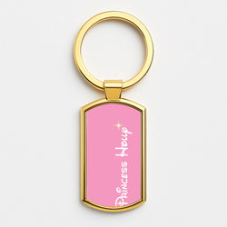 Princess - Personalised Fairytale Gold Keyring