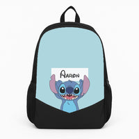 Standing Blue Alien - Personalised Disney Backpack