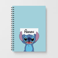 Standing Blue Alien - Personalised Disney Notebook