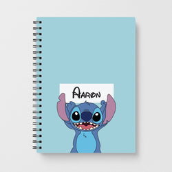 Standing Blue Alien - Personalised Disney Notebook