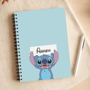 Standing Blue Alien - Personalised Disney Notebook 3