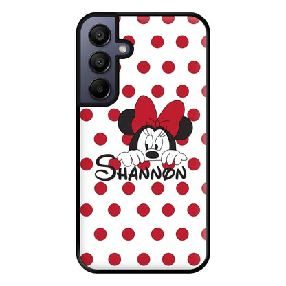 Minnie Mouse - Personalised Fairytale Phone Case for Galaxy A15