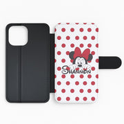 Minnie Mouse - Personalised Fairytale Flip / Wallet Phone Case 2