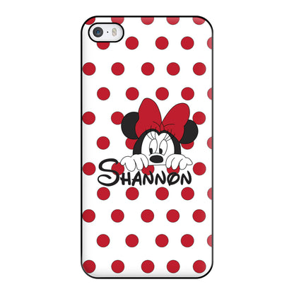 Minnie Mouse - Personalised Fairytale Phone Case for iPhone 5 / 5s / SE 2016